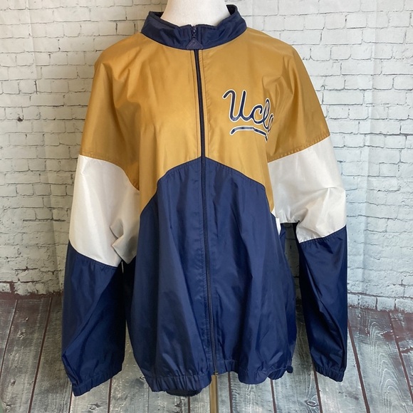 VINTAGE UCLA BRUINS WINDBREAKER XL JACKET Apex One Athleisure Streetwear Fan - Picture 16 of 16